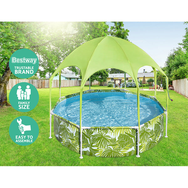 Bestway Above Ground Swimming Pool With Mist Shade Above Ground Pools