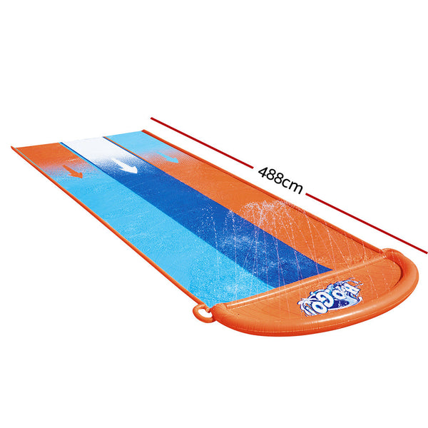Bestway Water Slip And Slide Kids Inflatable Splash Toy Outdoor Triple 4.88M Water Slides