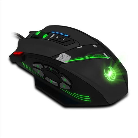 C 12 Programmable Buttons Led Optical Usb Ergonomic Gaming Mouse 8000 Dpi Mice Trackballs & Touchpads