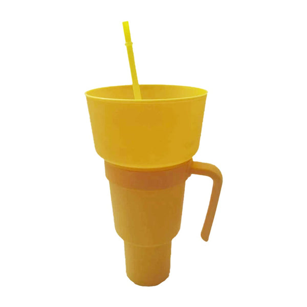 Cups With Lids And Straws Reusable Stadium Tumbler Popcorn Snack Bowl Cups & Saucers