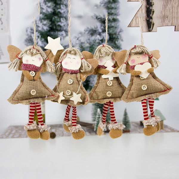 Country Christmas Angels Ornament Pendant Decorations Seasonal Decorations