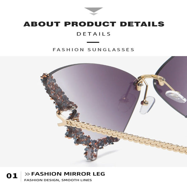 Fashionable And Personalized Exaggerated For Women Accessories Sunglasses