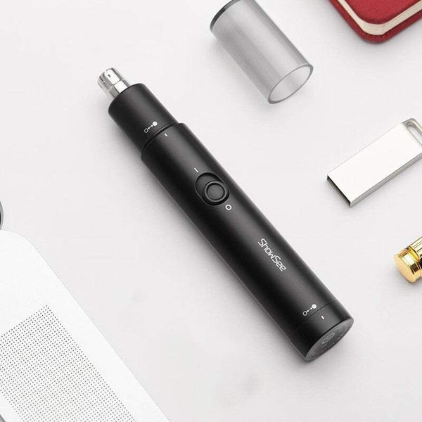 Nose Ear Hair Trimmers C1 Bk Electric Removable Washable Double Edged 360 Rotating Cutter Heads Clippers & Trimmers