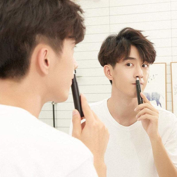 Nose Ear Hair Trimmers C1 Bk Electric Removable Washable Double Edged 360 Rotating Cutter Heads Clippers & Trimmers