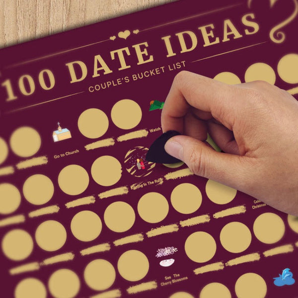 100 Things To Do Between Couples Dating Scraping Poster Other Games