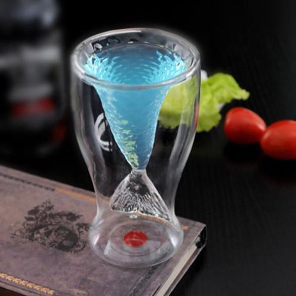 100Ml Novelty Mini Glass Mermaid Tail Cup Shotglass Transparent Fish tail & Liquor Glasses