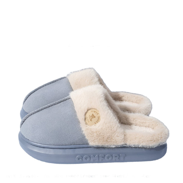 New Plush For Women And Men Winter Warm Home Indoor Fleece Shoes Slippers