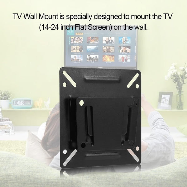 Universal Tv Wall Mount Bracket For Most 14 24 Inch Screen Monitor Tv Stands & Mounts