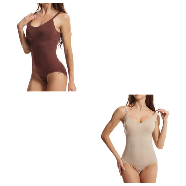 One Piece Body Shaping Clothes Bodysuit Binder Lingerie Crotch Buckle Shapewear