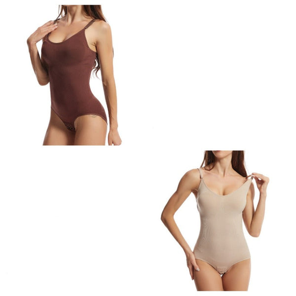 One Piece Body Shaping Clothes Bodysuit Binder Shapewear Lingerie Crotch Buckle Hip Lifting