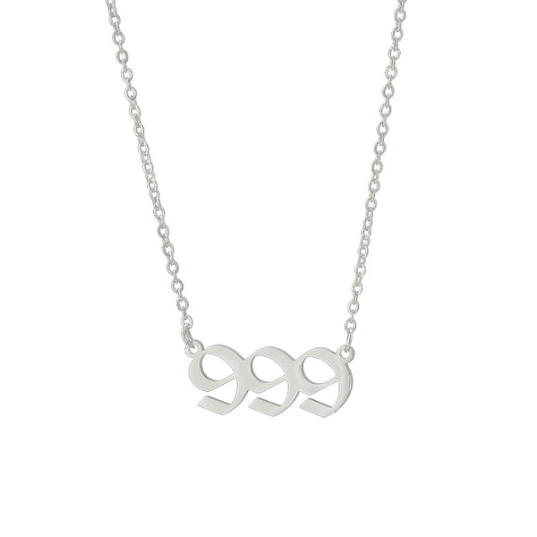 Personalized Angel Number 111 999 Stainless Steel Non Fading Pendant Necklace Necklaces & Pendants