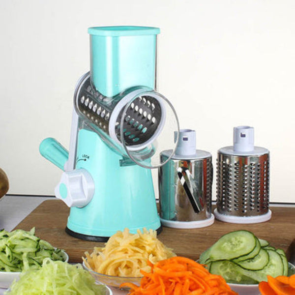 Manual Kitchen Accessories Multifunctional Round Mandoline Potato Slicer Vegetable Cutter Cheese Gadgets Peelers & Slicers
