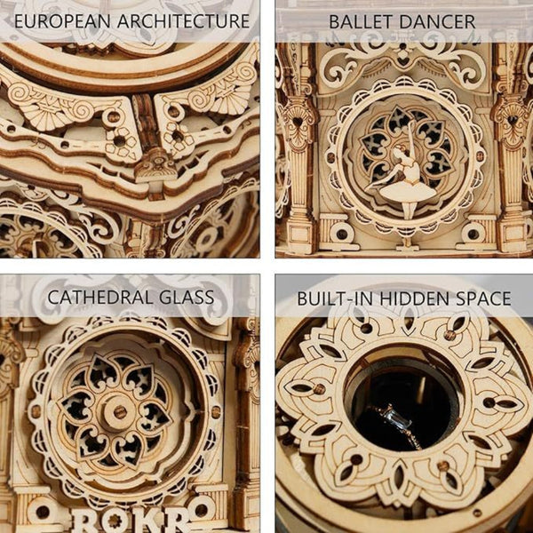 3D Secret Garden Delicate Music Box Model Kits Amk52 Puzzles