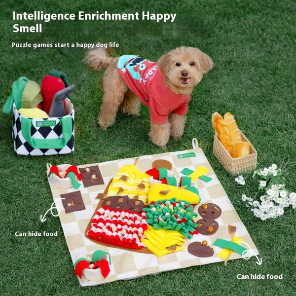 Pad Food Leakage Storage Toy For Dogs And Cats Interactive Snuffle Mat Dog Snuffle Mats