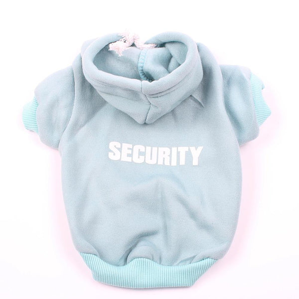 Dog Hoodie Security Design Dog Clothing & Shoes