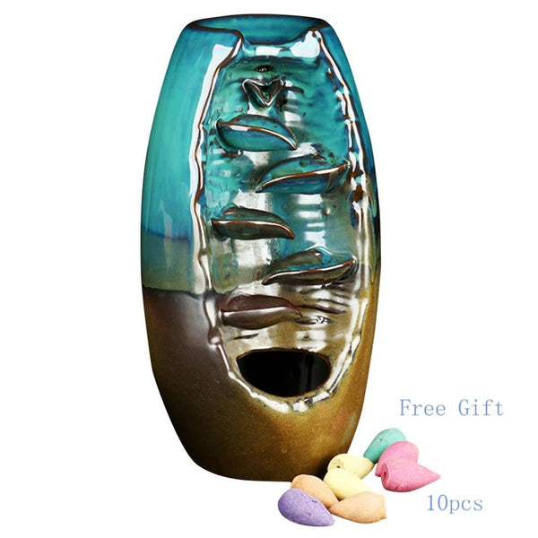 Waterfall Backflow Ceramic Aromatherapy Holder Home Fragrances