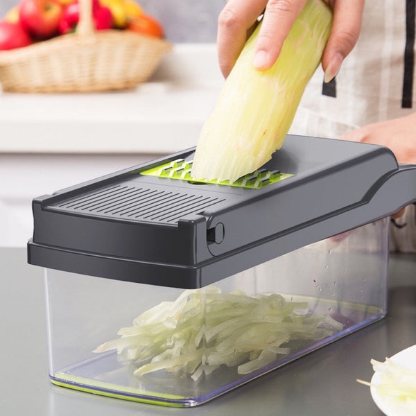 12In1 Manual Vegetable Chopper Kitchen Gadgets Food Onion Cutter Slicer Choppers