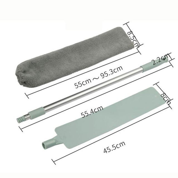 Bedside Dust Brush Long Handle Mop Sweep Magic Microfibre Duster Dusters