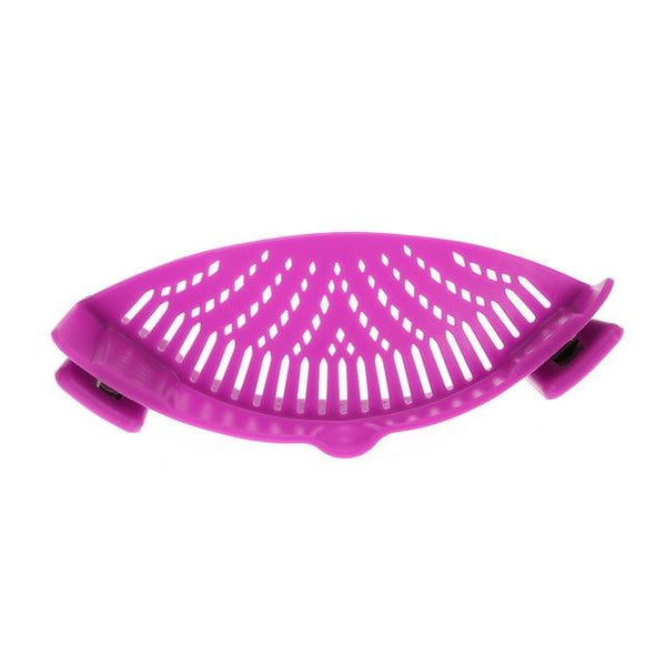 Silicone Saucepan Strainer Clip Liquid Draining Kitchen Utensil Colanders Strainers & Sifters