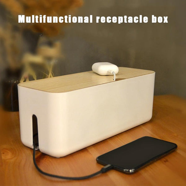 Cable Power Strip Wire Case Socket Organizer Storage Box Charger Management Cable Ties & Organisers