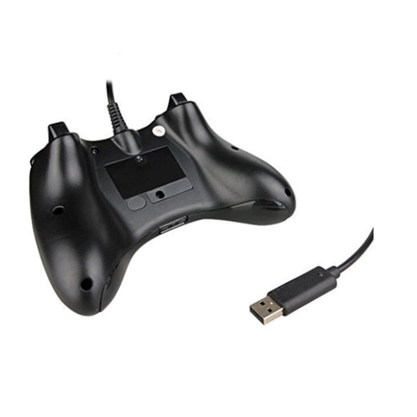 Cable Game Handle Dual Vibration Controller Black