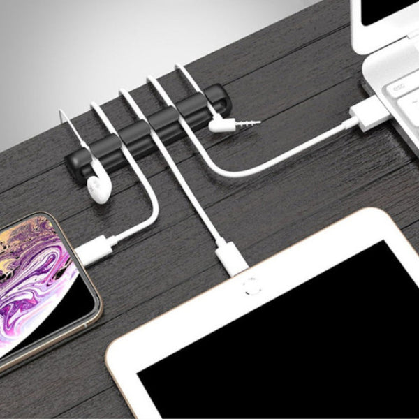 Silicone Cable Holder Clip Cord Winder Self Adhesive Wire Organizer Cable Ties & Organisers