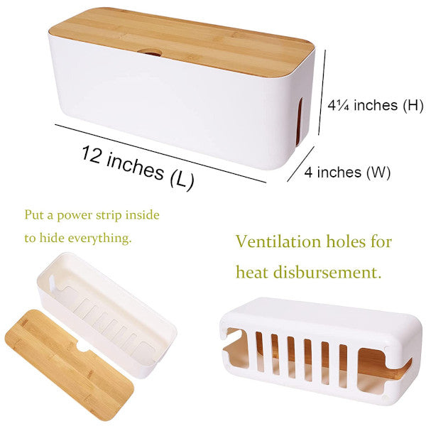 Cable Ties & Organisers Cable Power Strip Wire Case Socket Organizer Storage Box Charger Management