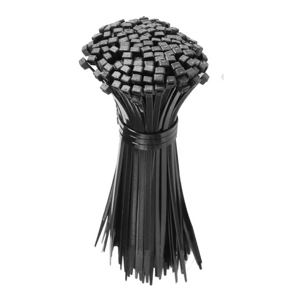 Cable Ties Zip Nylon Uv Stabilised 500Pc Bulk Black 150Mm X 2.5Mm Cable Ties & Organisers