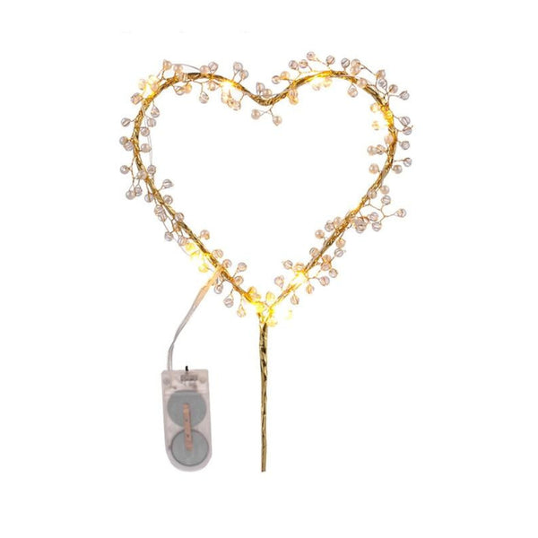 Led Heart Or Happy Birthday Party Decorations Baking Supplies Cake Toppers