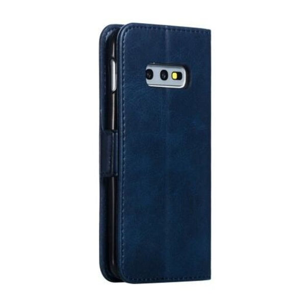 Calf Pattern Protective Sheath Purse Phone Case For Samsung Galaxy S10e / Lite Blue