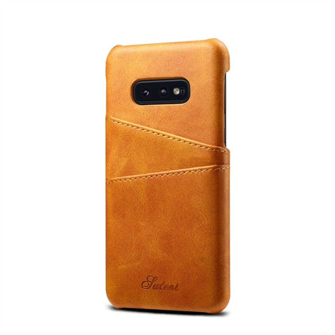 Calf Texture Protective Case For Galaxy S10 E With Card Slots
