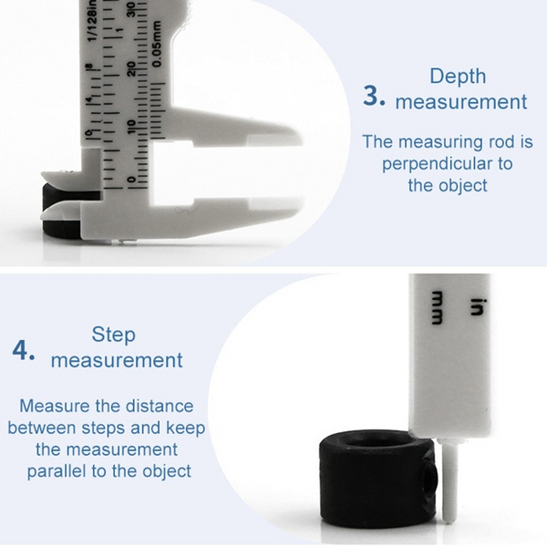 Vernier Calipers Mini Plastic Vernier Caliper Gauge Micrometer 80Mm Ruler Accurate Measurement