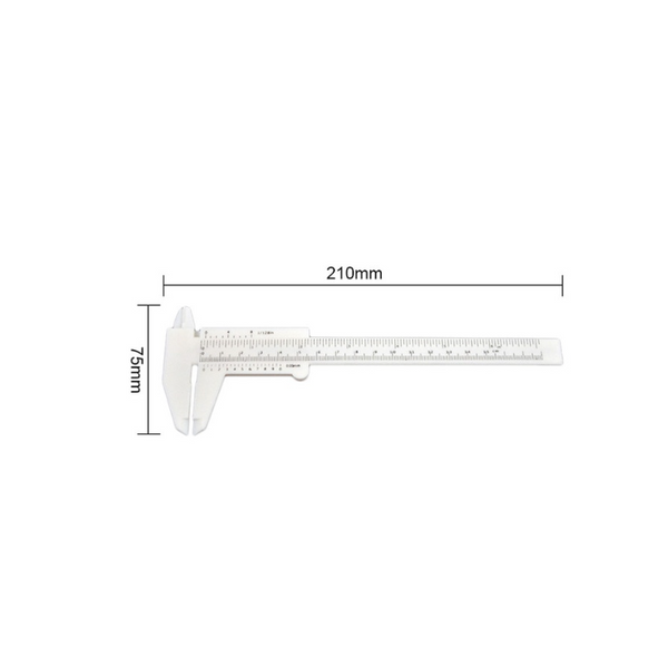 Mini Plastic Vernier Caliper Gauge Micrometer 80Mm Ruler Accurate Measurement Vernier Calipers
