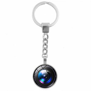 Camera Lens Style Key Chain Collection Gift Ring Multi A D