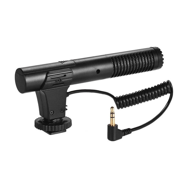 Camera Video Recording Microphone Super Cardioid Pickup Black Microphones