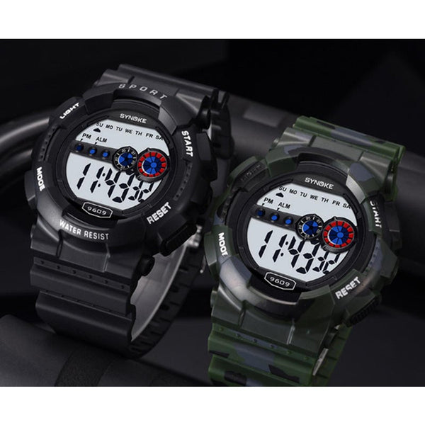 Veile Studios Camouflage Electronic Watch Men's Multifunctional Outdoor Sports Black Watches