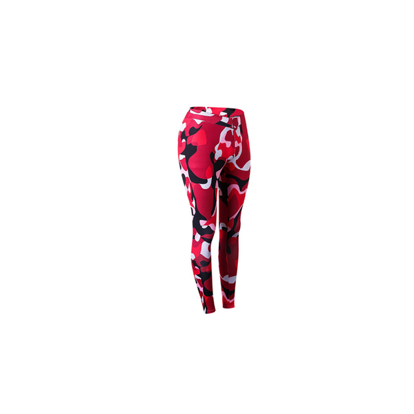 Camouflage Leggings For Women Compression Sport Yoga Red Pants
