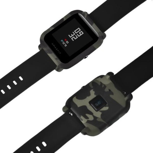 Camouflage Silicone Full Case Cover For Amazfit Bip Youth Watch Green