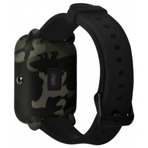 Camouflage Soft Silicone Full Cover Case For Amazfit Bip Youth Watch Woodland