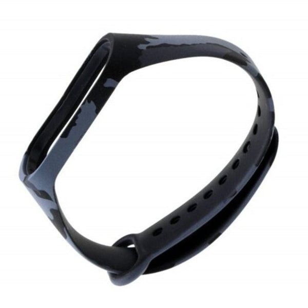 Camouflage Wristband Silicone Strap For Xiaomi Mi Band 4 Navy