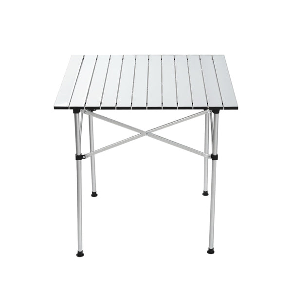 Weisshorn Camping Table Roll Up Aluminum Portable Desk Picnic 70Cm Camping Tables
