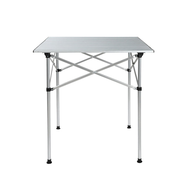 Weisshorn Camping Table Roll Up Aluminum Portable Desk Picnic 70Cm Camping Tables