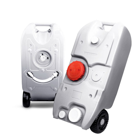 Water Carriers & Jerrycans Weisshorn 40L Portable Wheel Water Tank Grey