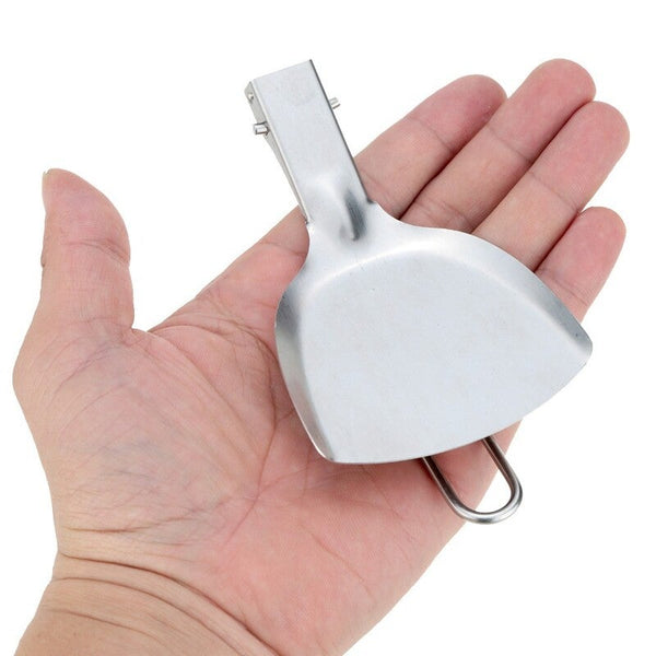 Outdoor Foldable Stainless Steel Picnic Cookware Spatula Camping Supplies Camping Cooking Utensils