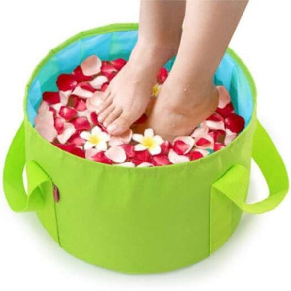 Candy Color Portable Foldable Traveling Basin Yellow Green