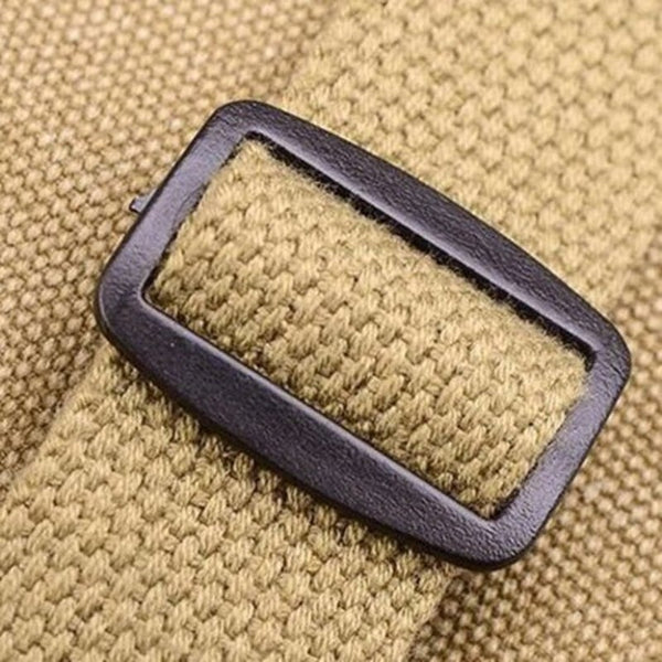 Canvas One Shoulder Outdoor Men Multi Function Waist Pack With Strap Black Waist Packs & Bags