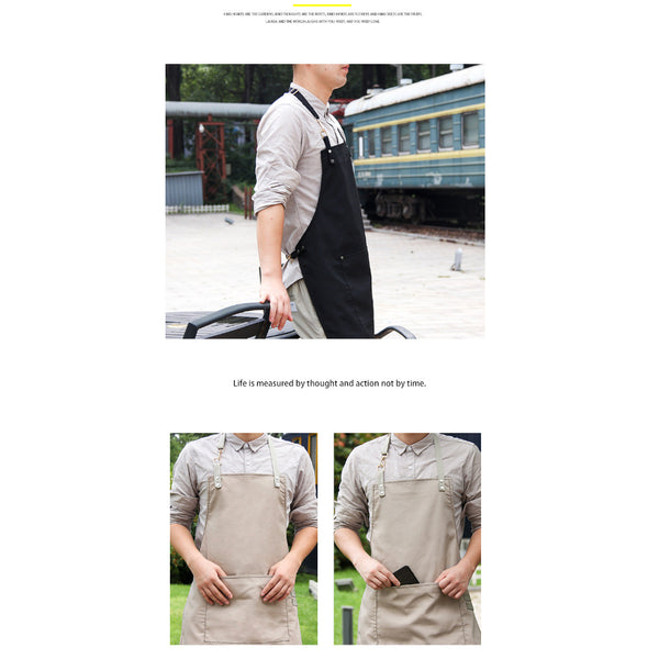 Canvas Apron Logo Printing For Home Kitchen Cooking Aprons