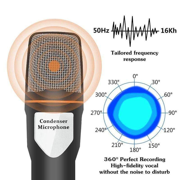 Professional Desktop Microphone On Tripod Microphones