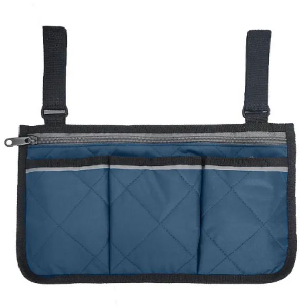 Pram Organisers & Nets Cycling Walker Bag Rollator Organizer Pockets Wheelchair Scooter Stroller Side Storage