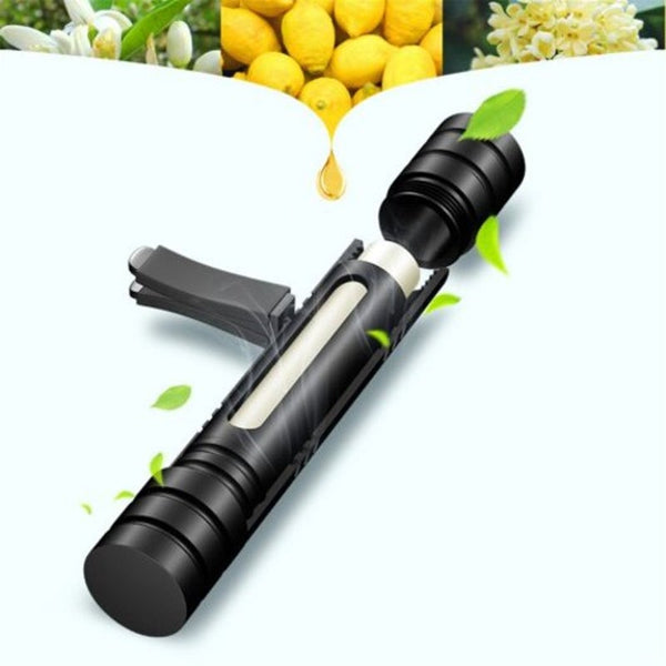 Car Air Freshener Vehicle Perfume Vent Clip Fragrance Diffuser 5 Refill Bars Black Air Fresheners